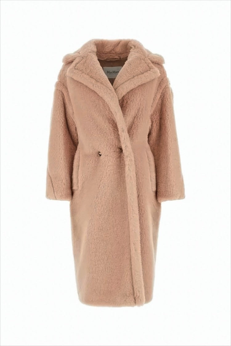 Max Mara Plush Textured Double-Breasted Max Mara Coat
