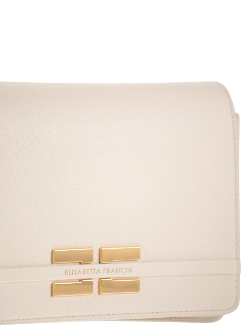 Elisabetta Franchi Compact Leather-Effect Shoulder Bag