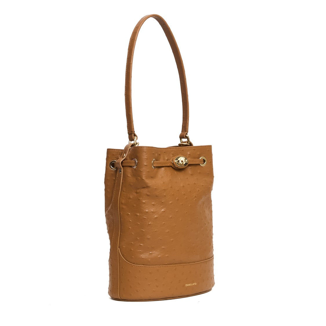 Zanellato Gold Pale Cactus Small Mondà Bucket Bag