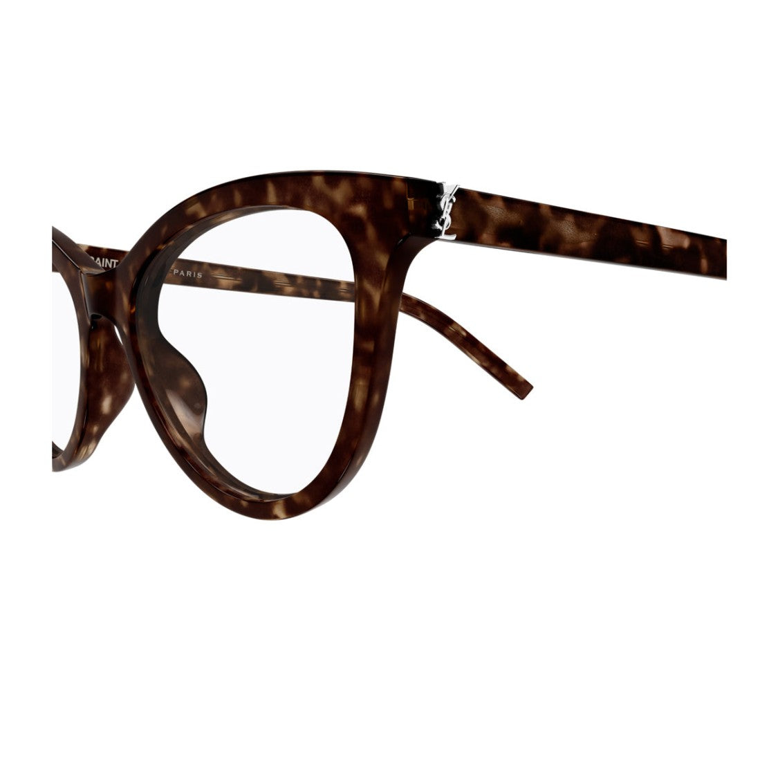 Saint Laurent Monogram Detail Havana Transparent Sunglasses