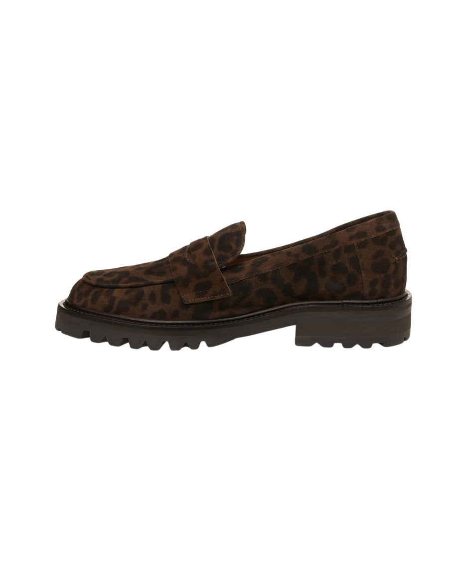 Billi Bi Animal Print Loafers