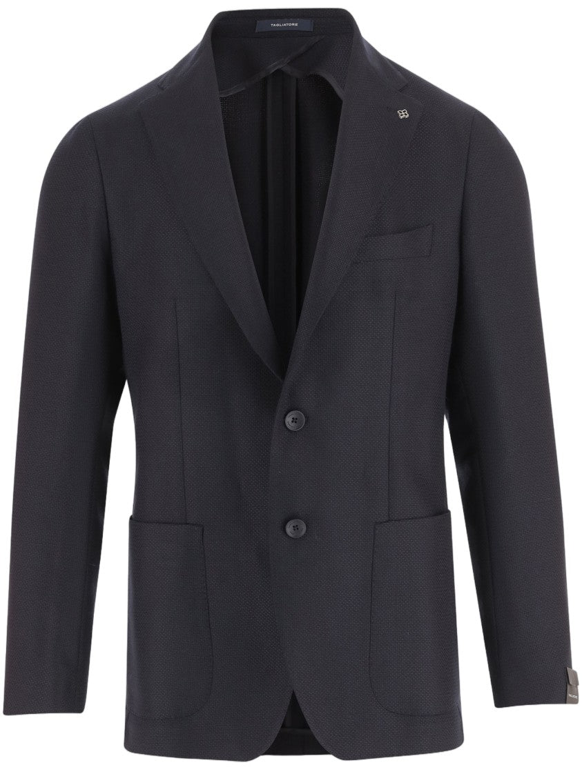 Tagliatore Ultramarine Blue Wool Blazer