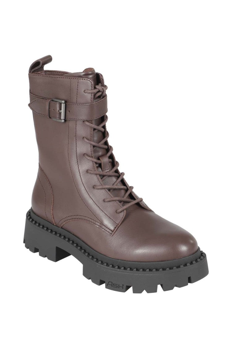 Ash Comboa Mustang Leather Ankle Boots