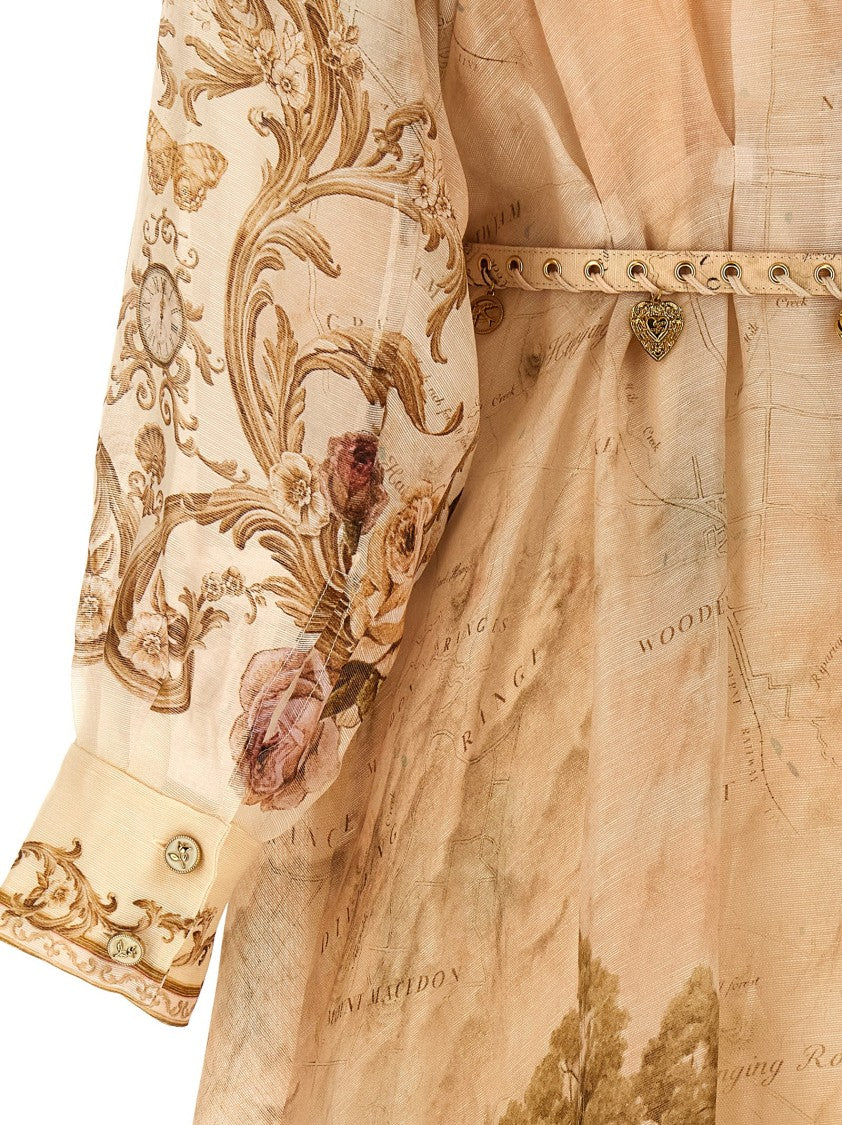 Zimmermann 'Memento Buttoned Midi' Dress