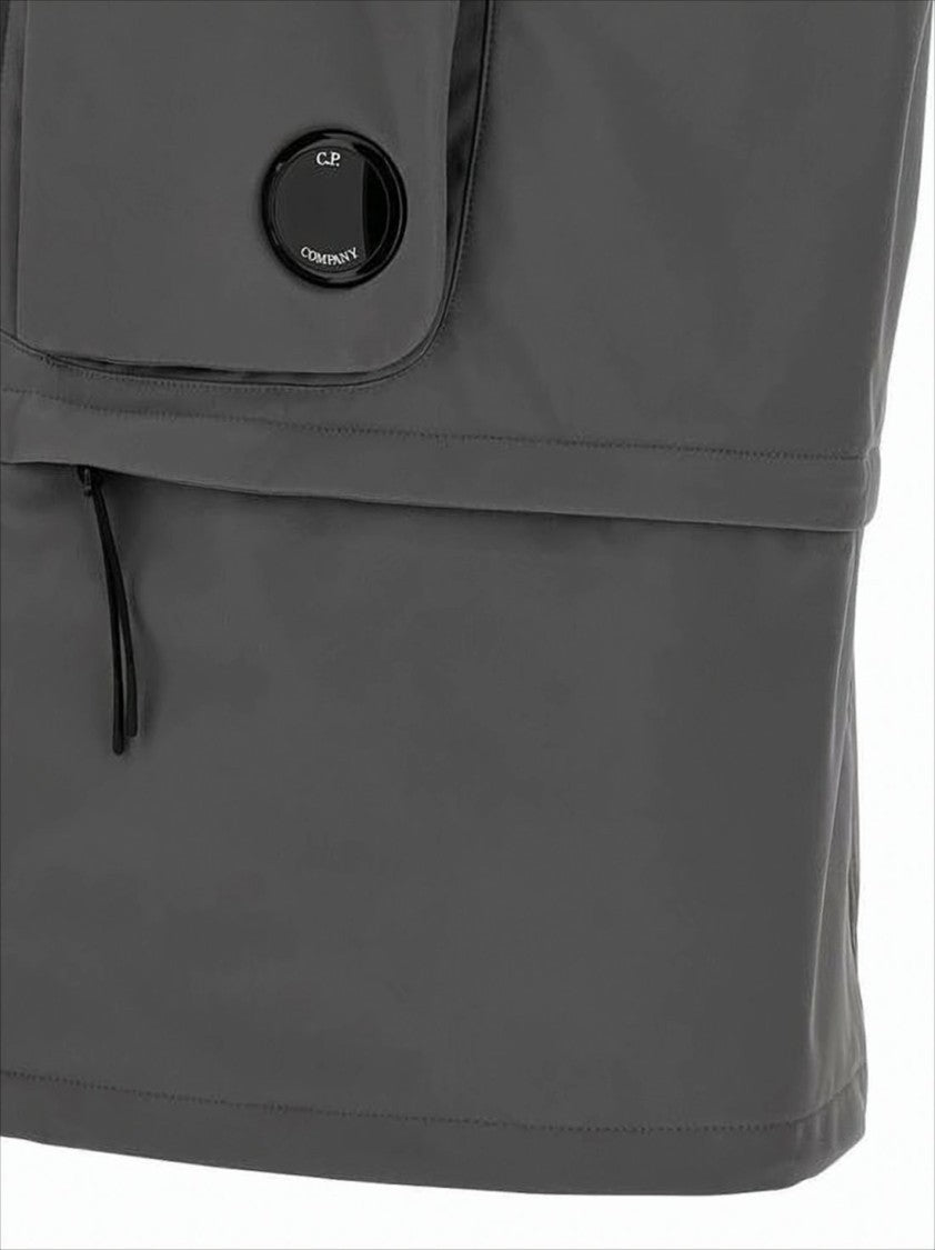 C.P. Company High Collar Sleeveless Vest With Adjustable Drawstrings