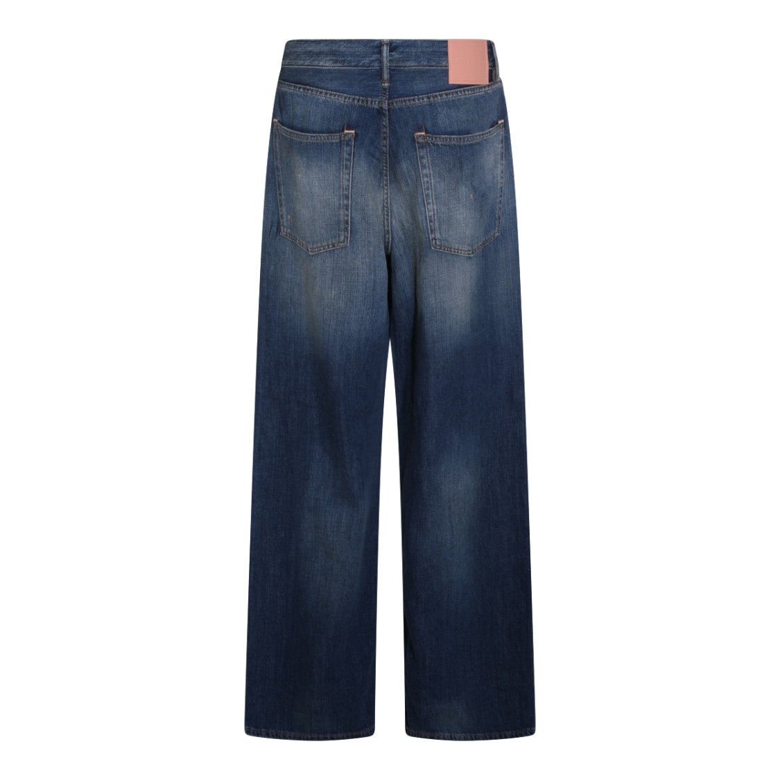 Acne Studios Medium Blue Straight-Leg Jeans With Five-Pocket Design