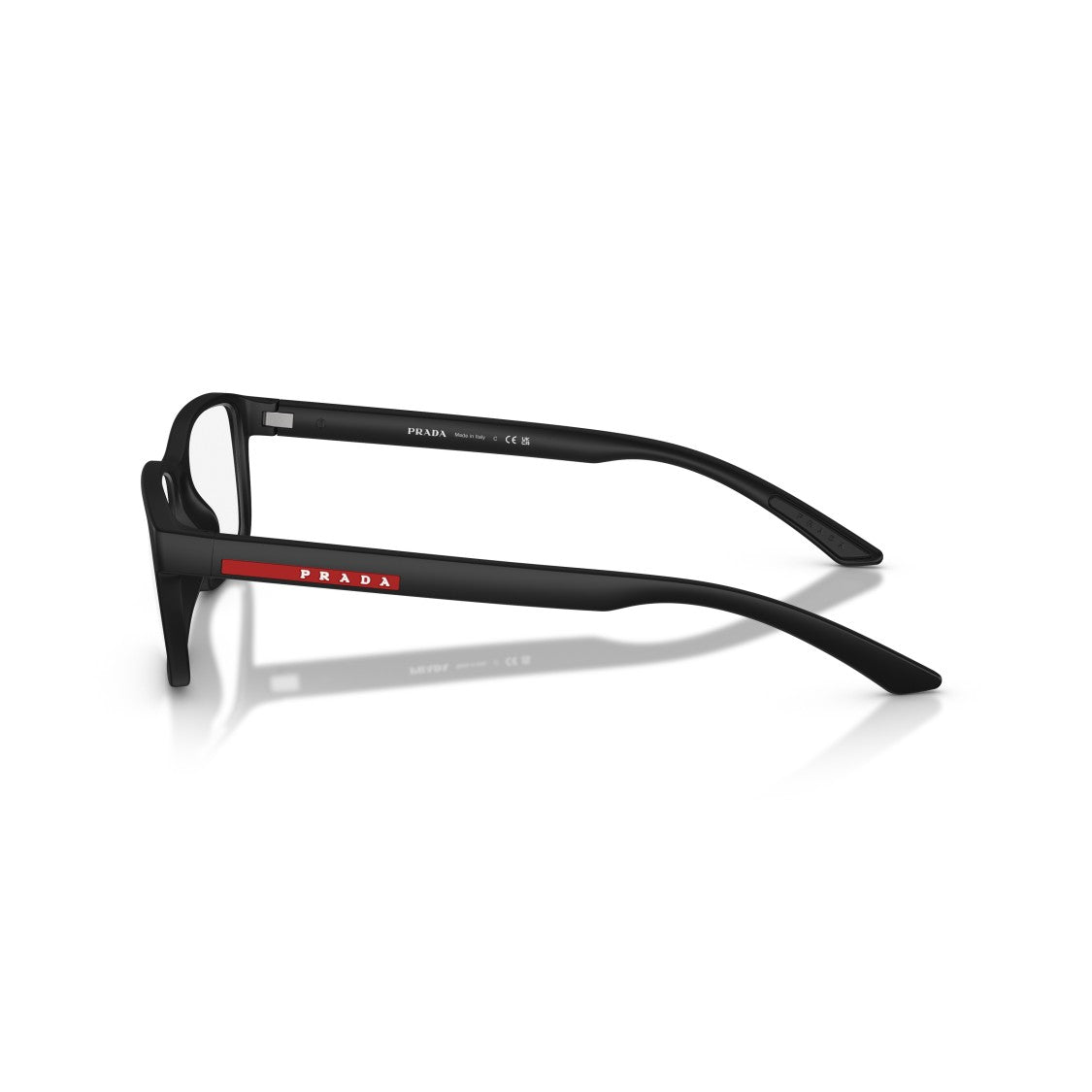 Prada Linea Rossa 0Ps 06Rv Rectangular Matte Black Eyeglasses