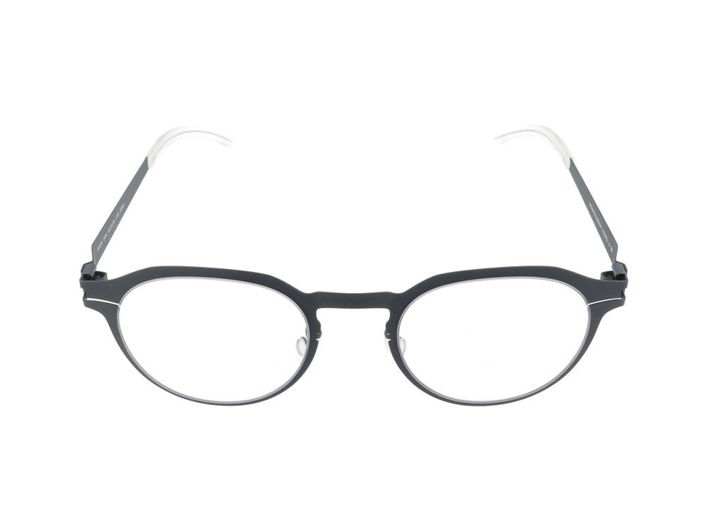 Mykita Indigo Clear Round Frame Acetate-Titanium Optical Glasses