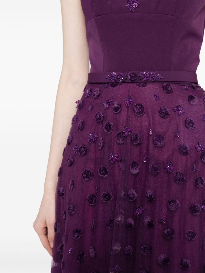 Saiid Kobeisy Beaded Tulle Dress With Polka Dots