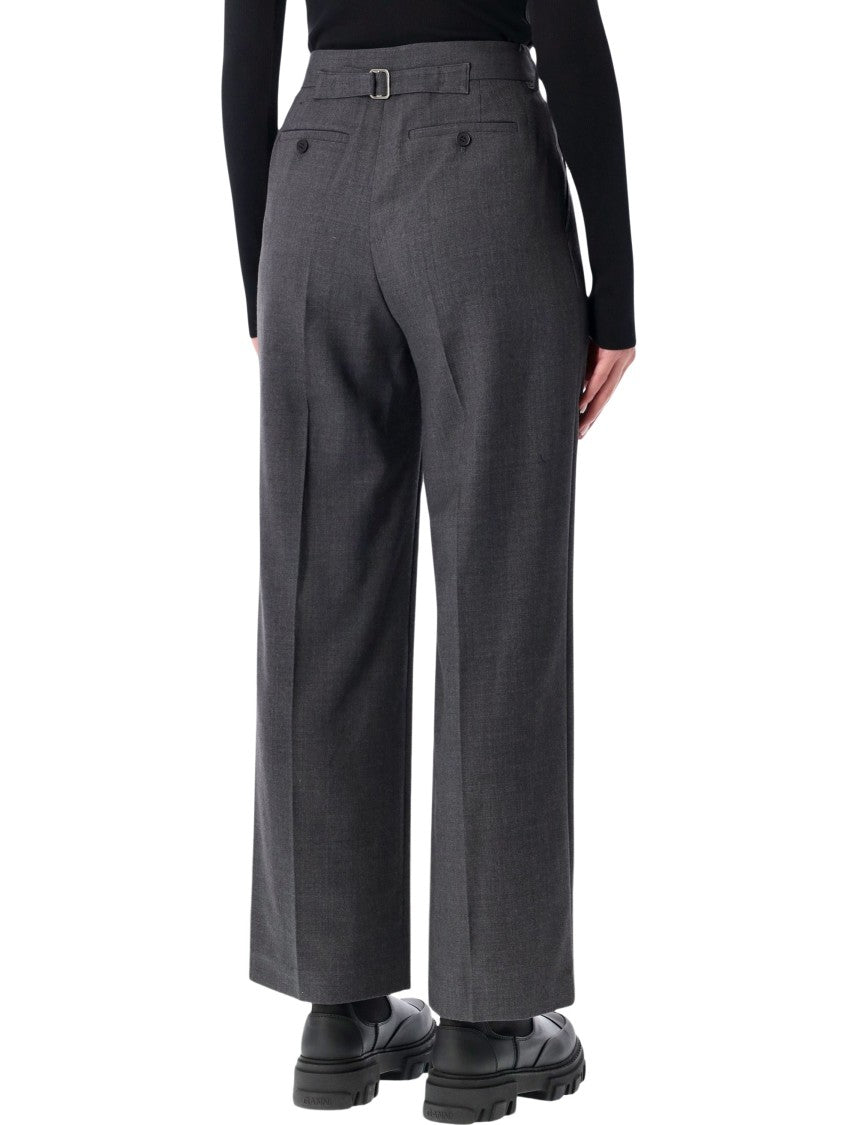 Low Classic Belted Point Pleated Trousers