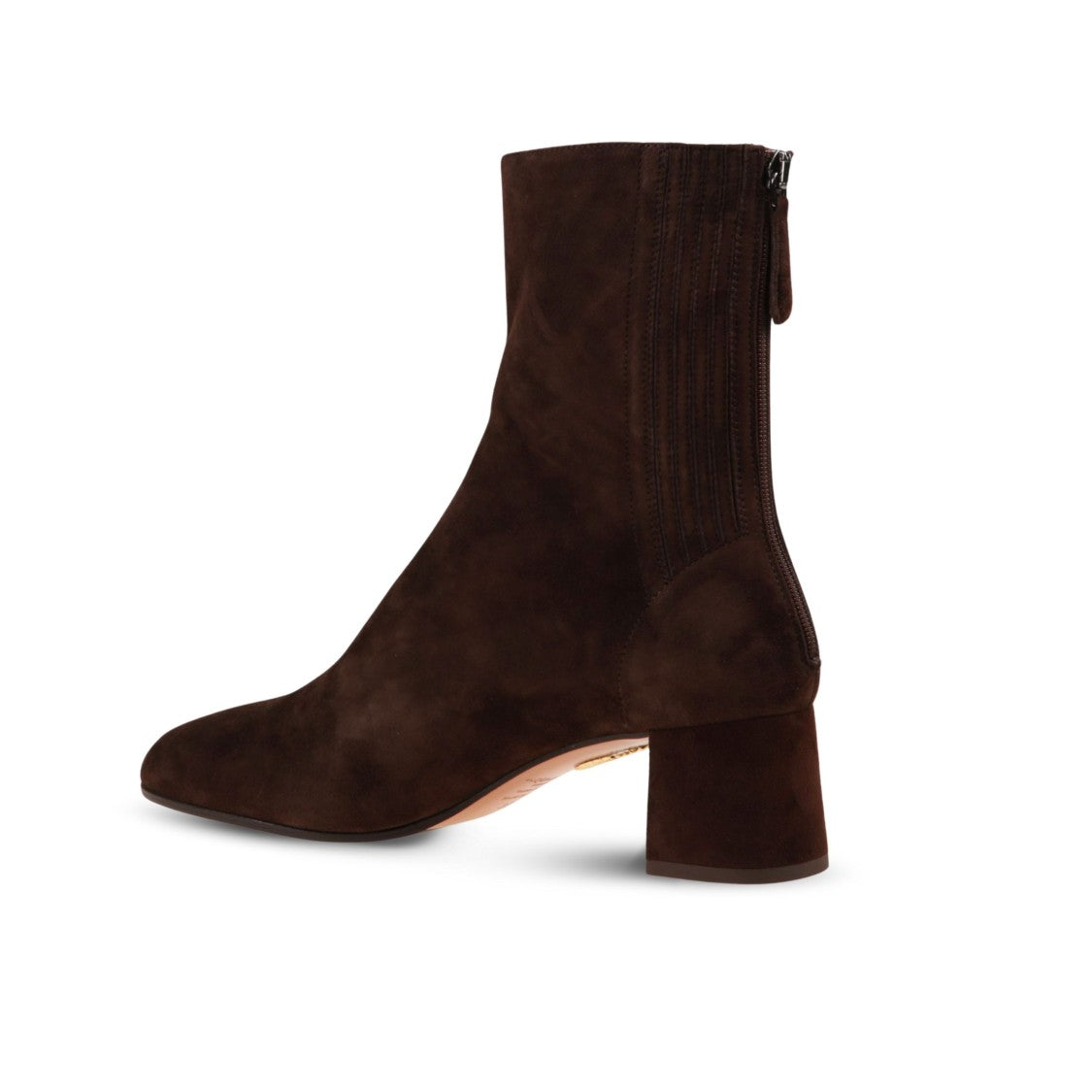 Aquazzura Block-Heel Zip Booties