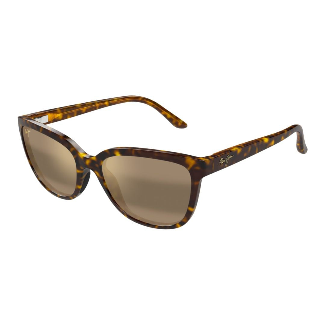 Maui Jim Tortoiseshell Honi Slim-Arm Square Sunglasses