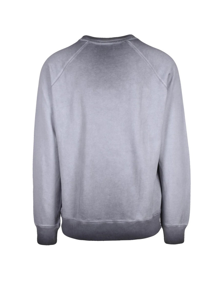 Grifoni Crew Neck Sweatshirt With Raglan Sleeves And Gradient Texture