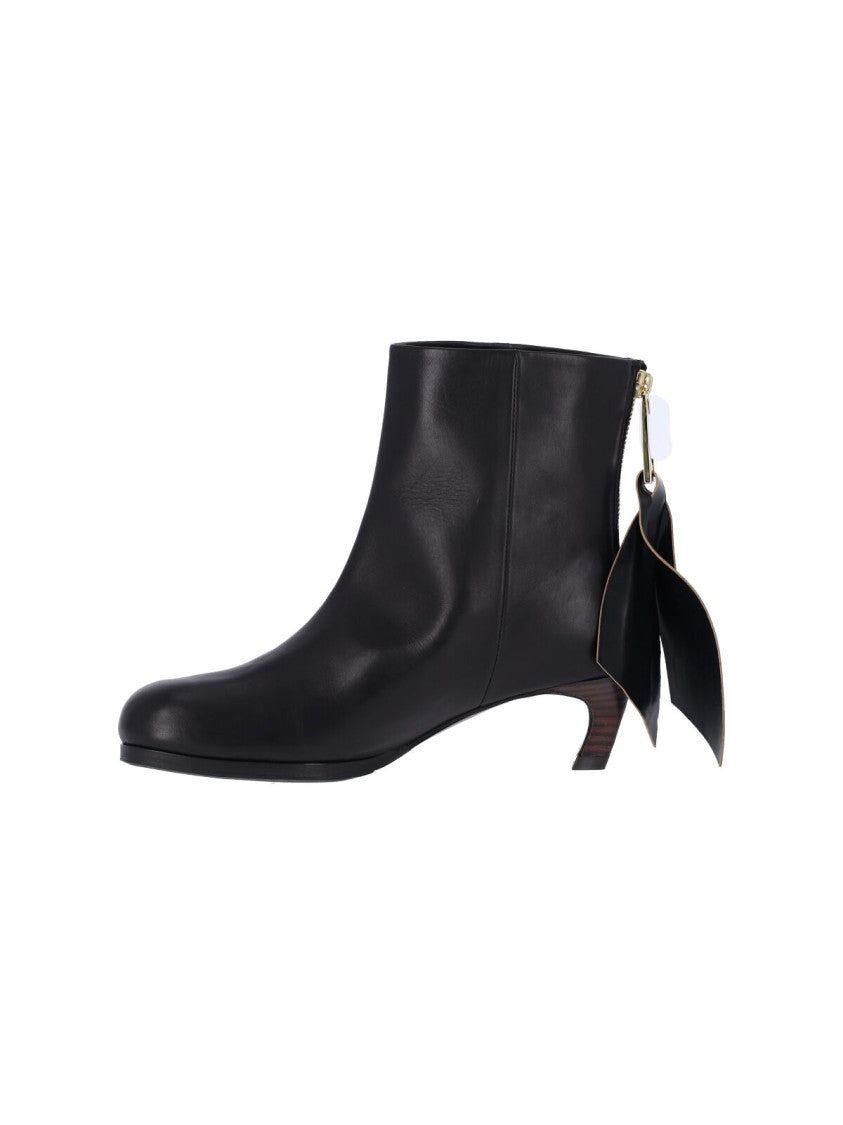 Sacai "Puller" Ankle Boots – Black