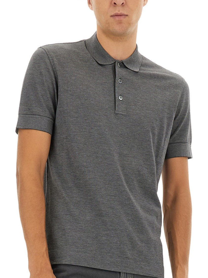 Zegna Cotton Blend Polo Shirt