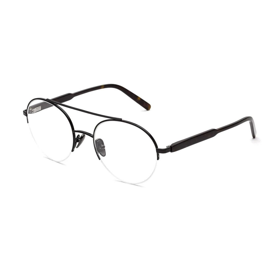 Retrosuperfuture Black Numero 24 Metal Round Eyeglasses