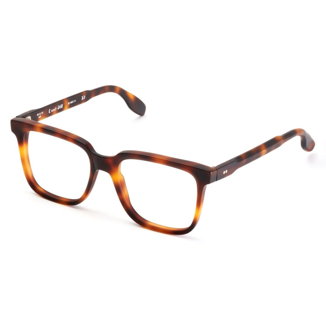 Kador Big 3 Tortoiseshell Square Sunglasses With Metallic Accents