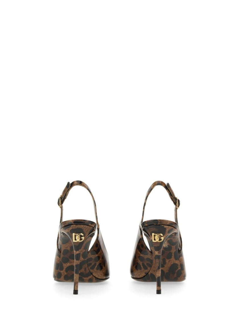 Dolce & Gabbana Leather Sling Back