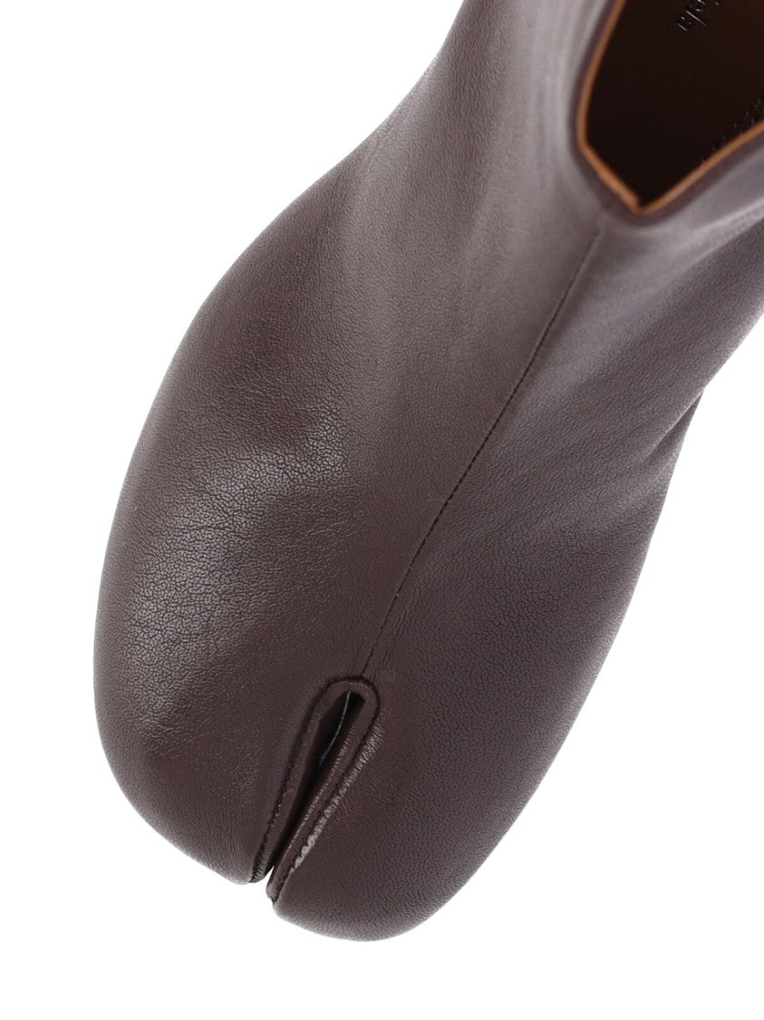 Maison Margiela Black Nappa Leather Tabi Ankle Boots
