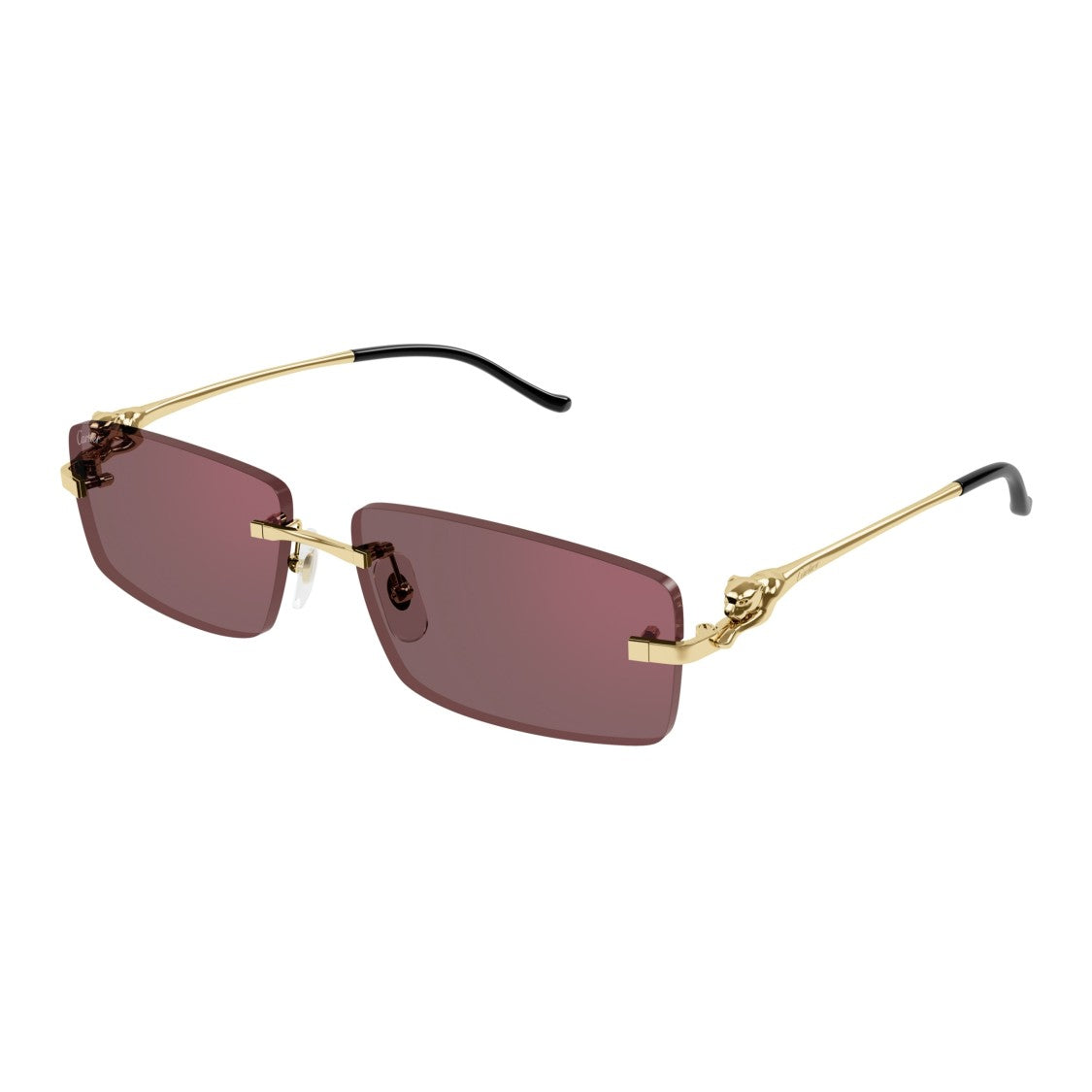 Cartier Ct0430s Rimless Rectangular Sunglasses