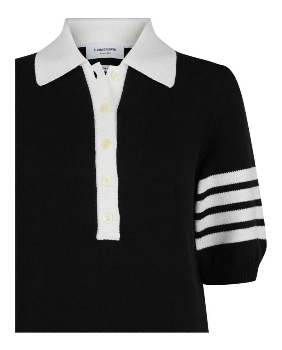 Thom Browne Cotton 4-Bar Hector Polo