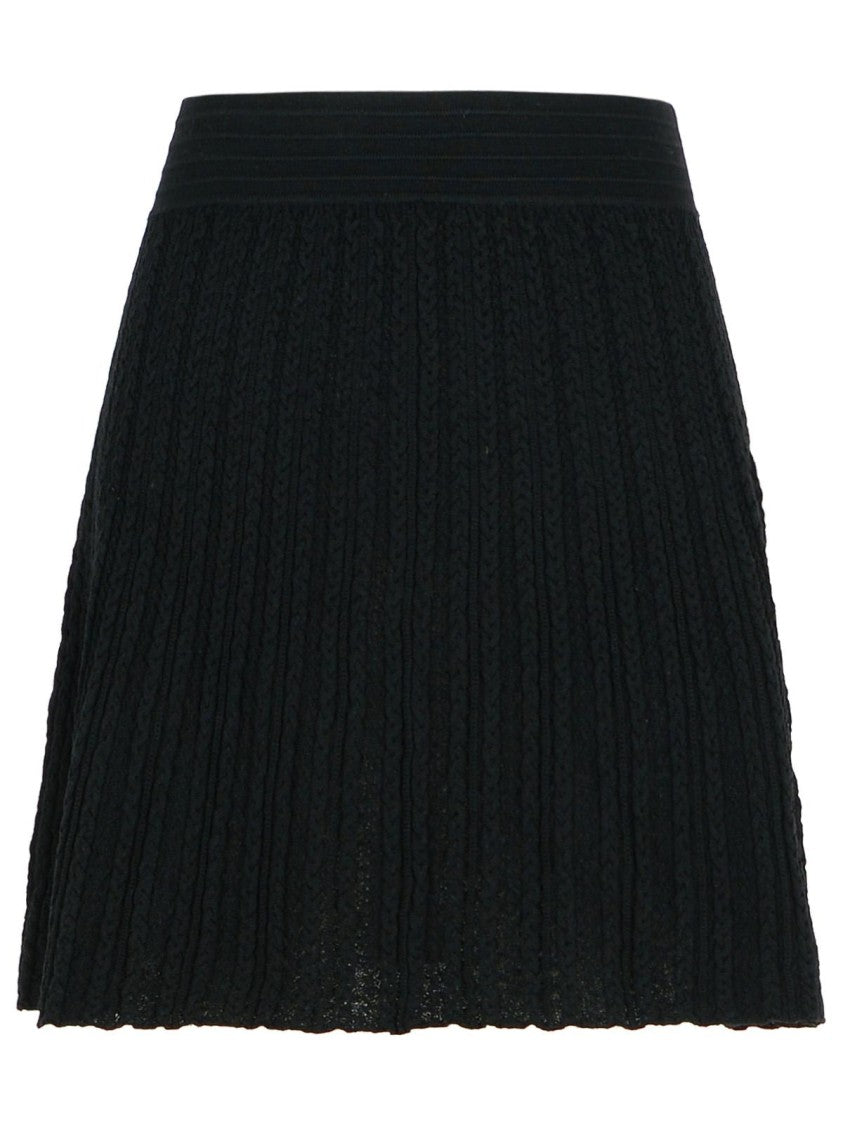 A.P.C. 'Kayla' Black Wool Skirt