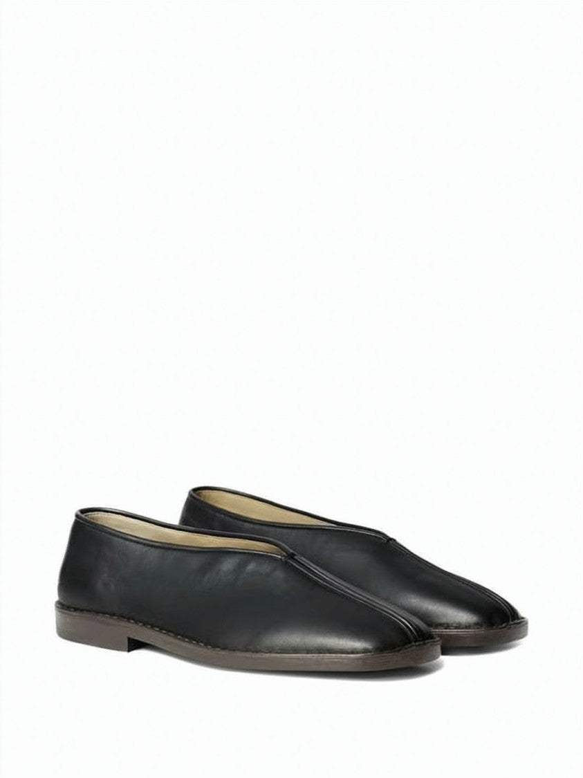 Lemaire Lambskin Slip-On Mules With Rounded Square Toe