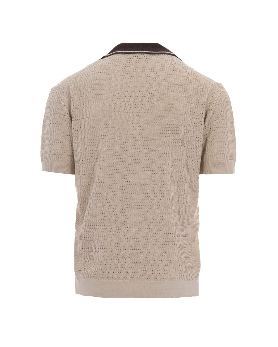 Paolo Pecora Textured Short-Sleeve Knit Shirt