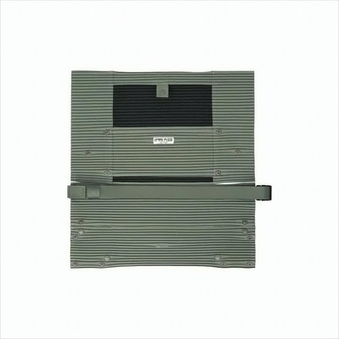 Homme Plissé Issey Miyake Pleated Crossbody Bag With Adjustable Strap And Unique Design