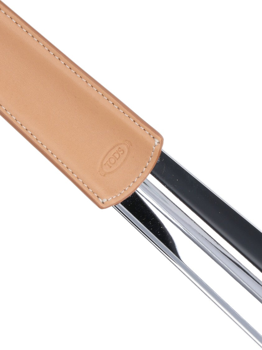 Tod's Beige Calfskin Shoehorn