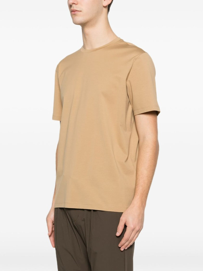 Herno Beige Relaxed Fit Crewneck T-Shirt