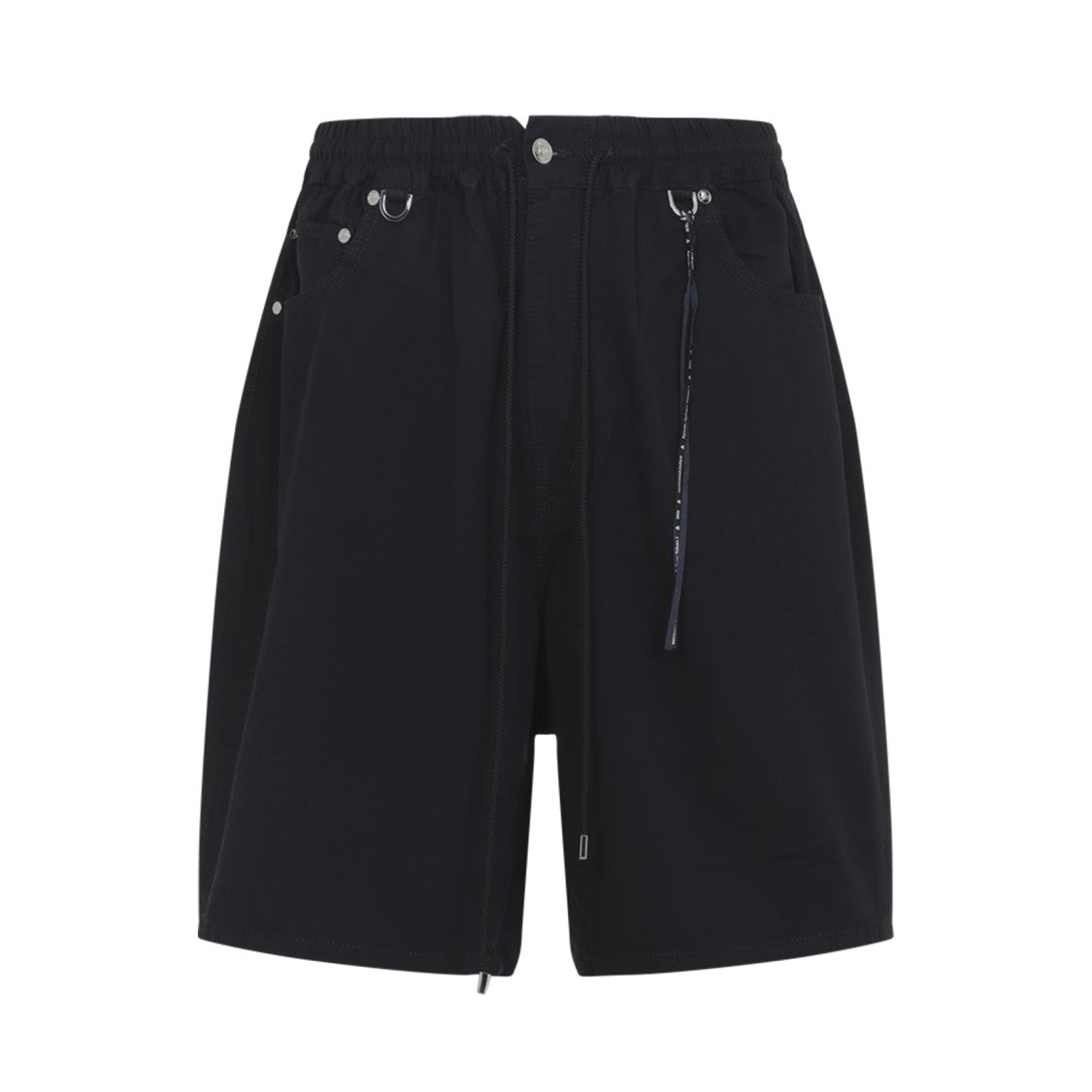 Mastermind Relaxed Fit Black Cotton Shorts