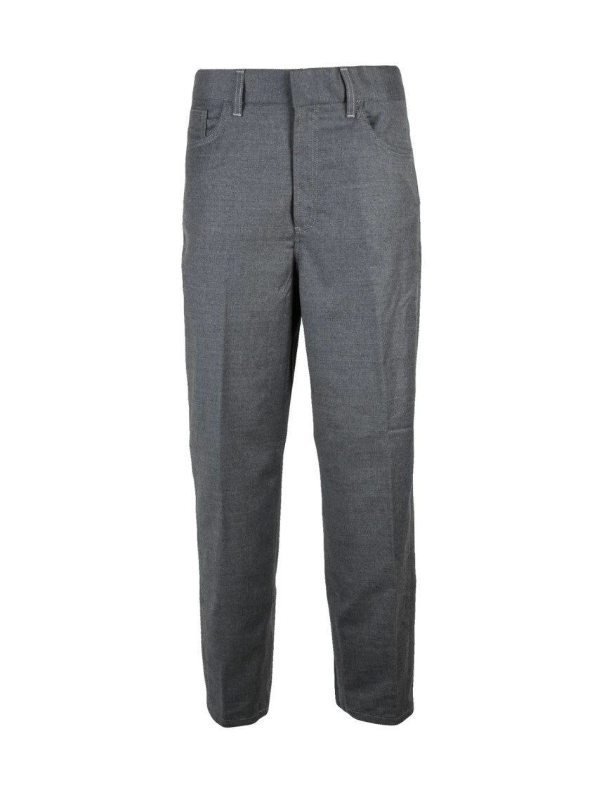 Dondup Tapered High-Waisted Dondup Bessie Pants In Virgin Wool Blend