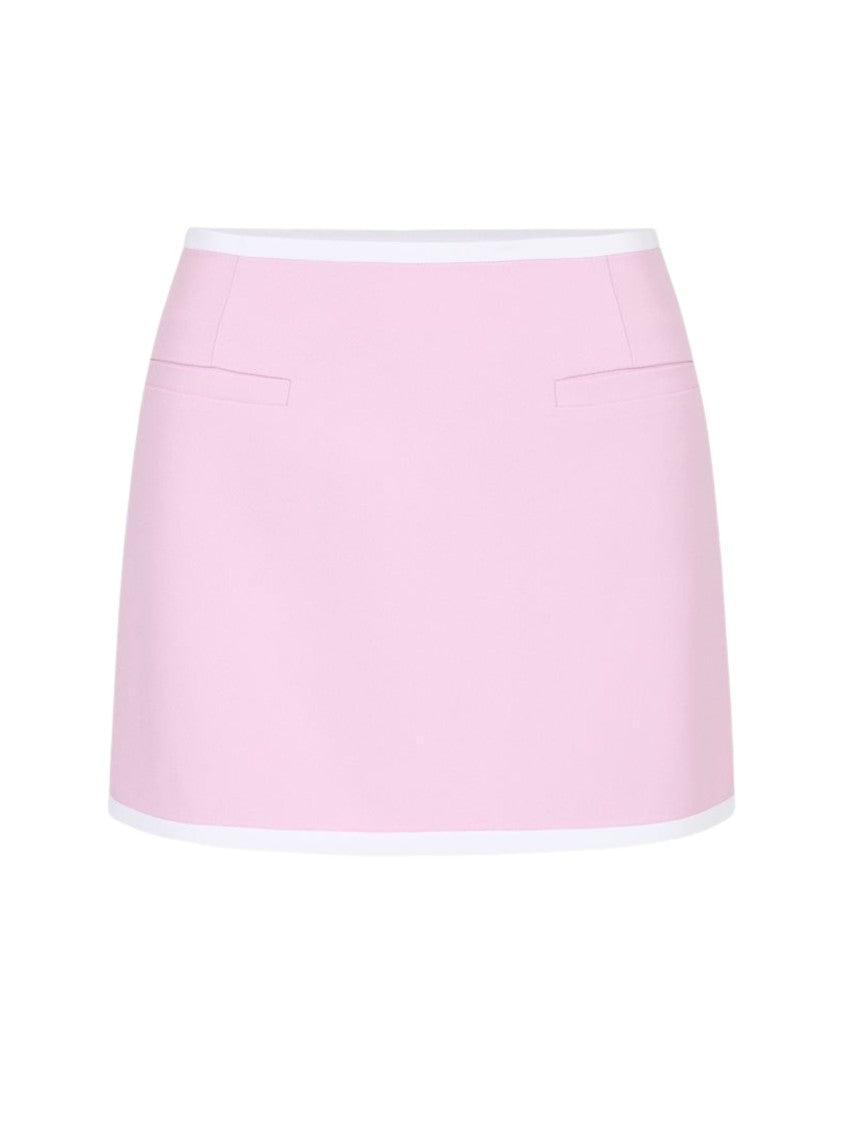 Iceberg Low-Waisted Viscose Cady Mini Skirt