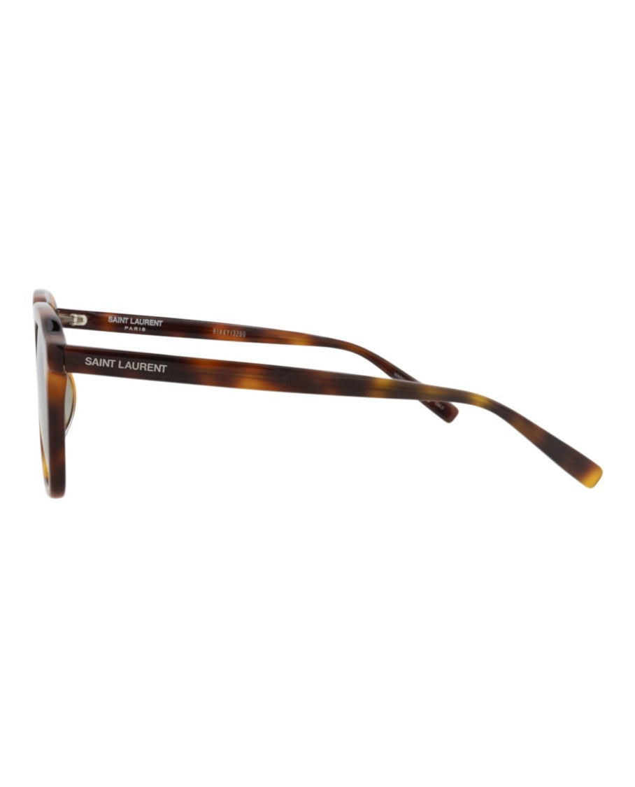 Saint Laurent Square-Frame Acetate Sunglasses With Tortoiseshell Pattern