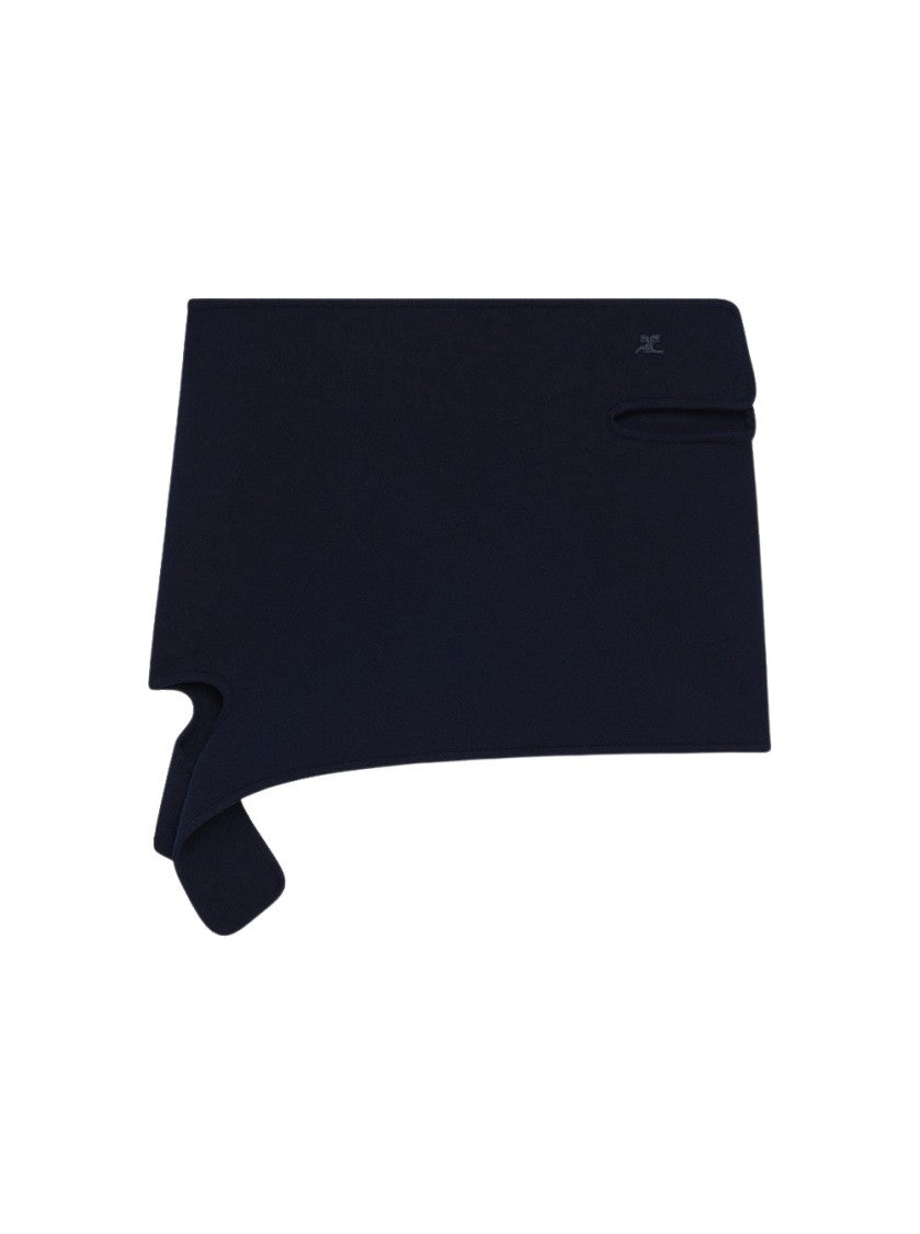 Courrèges Loop Milano Knit Mini Skirt Navy