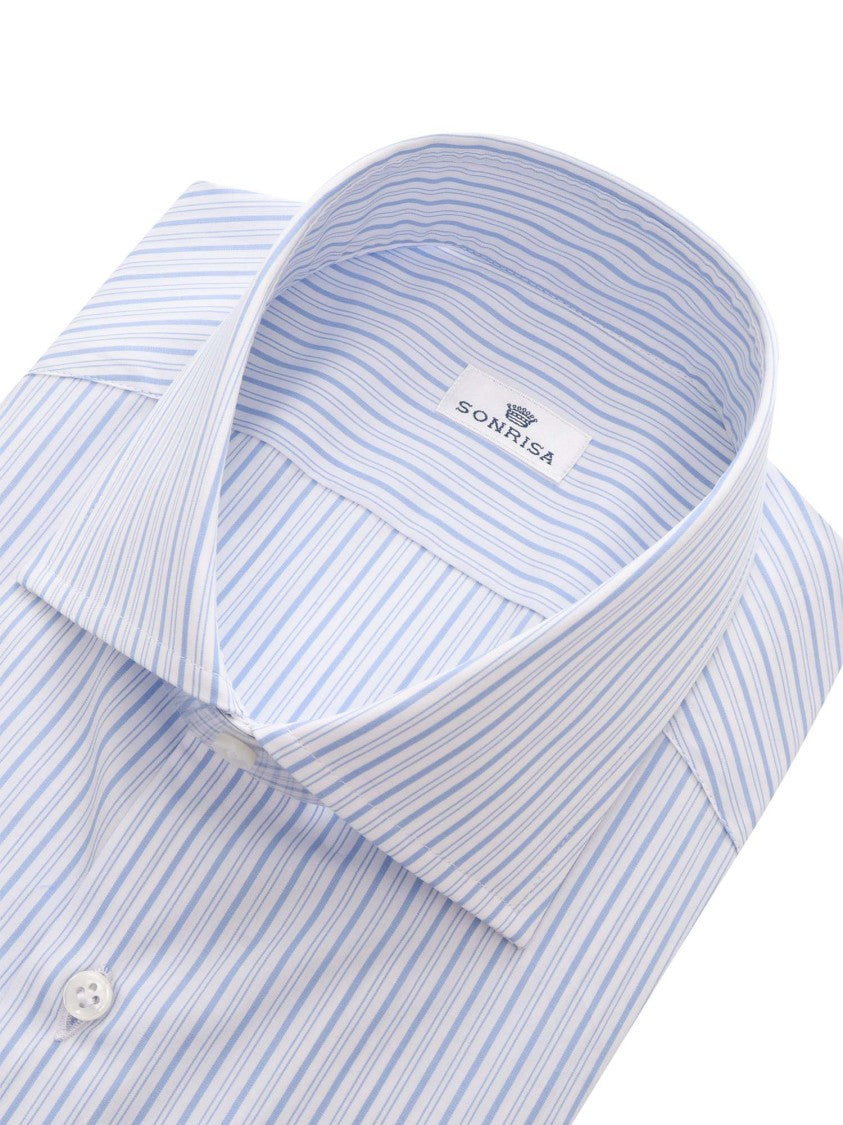 Sonrisa White Striped Cotton Shirt