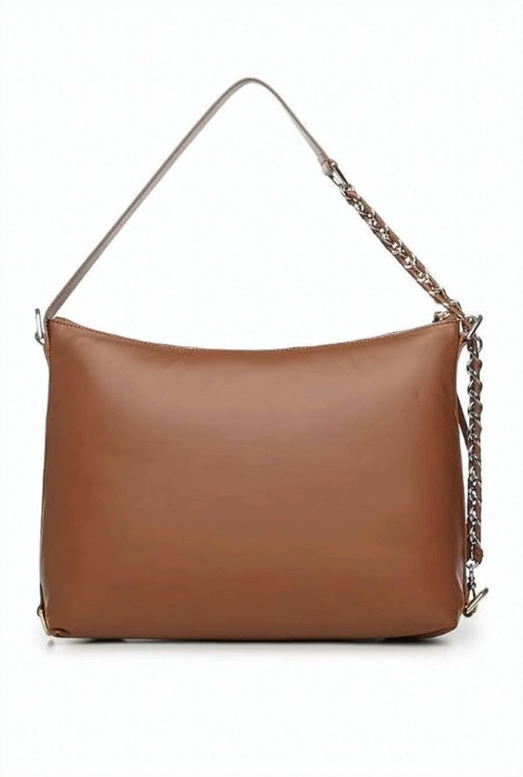 Coccinelle Rectangular Brown Leather Bag