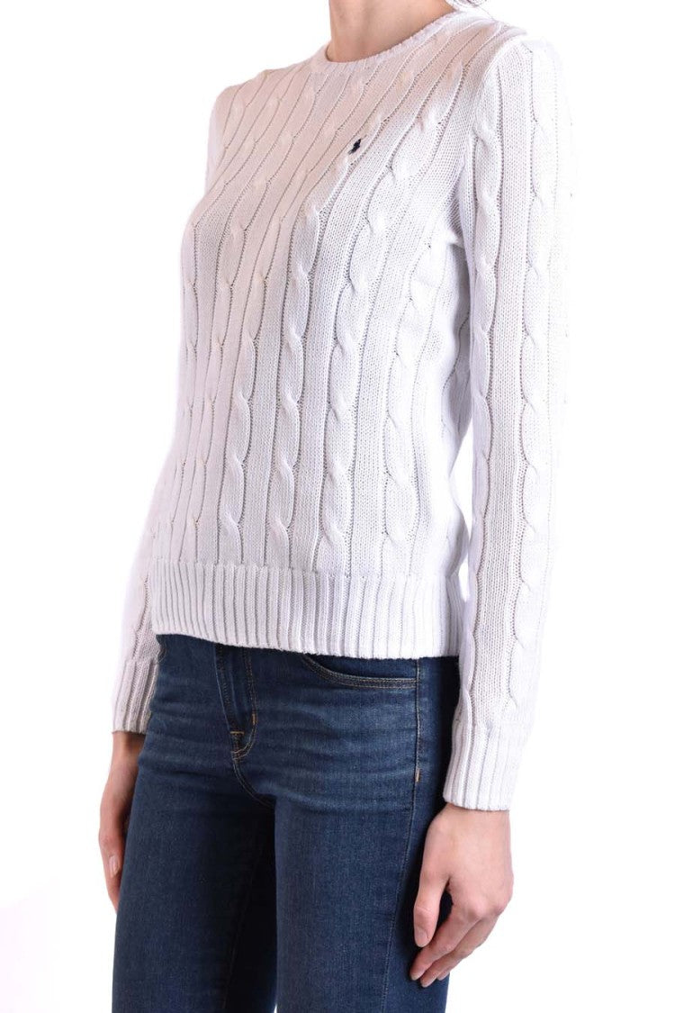 Polo Ralph Lauren White Cotton Sweater