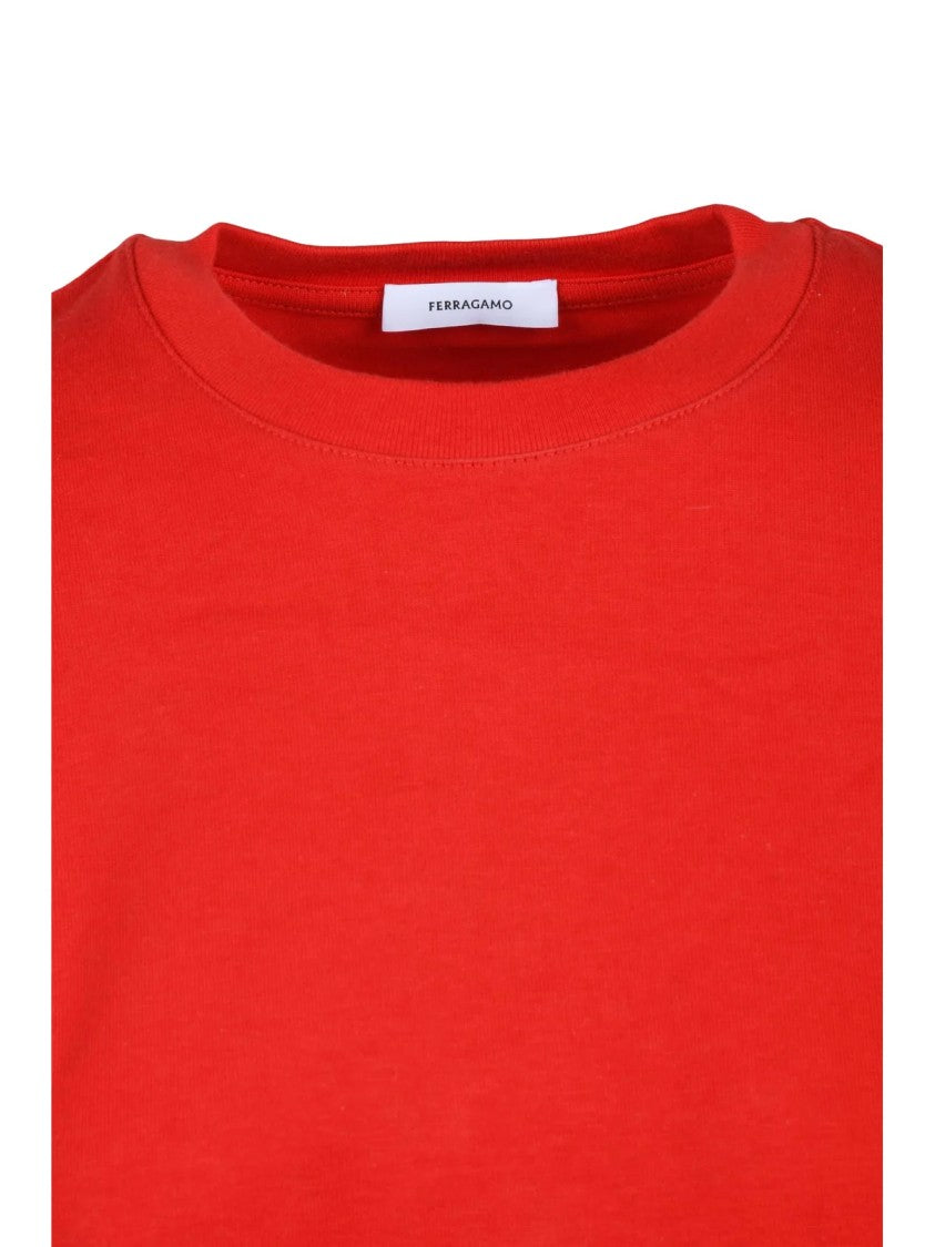 Ferragamo Red Cotton T-Shirt