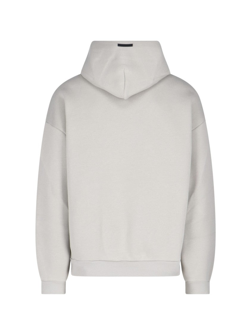 Fear Of God Relaxed Fit Grey Hoodie