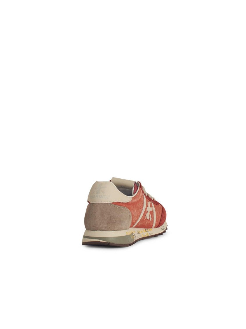 Premiata 'Lucy' Red Leather Blend Sneakers