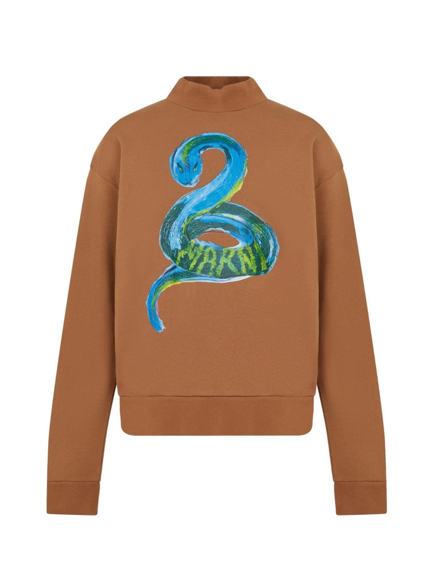 Marni Piton Logo Brushed Organic Sweatshirt