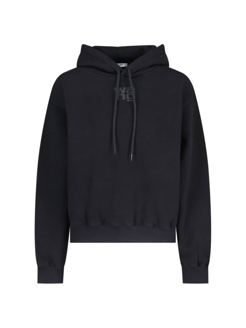 Alexander Wang Logo Hoodie – Black