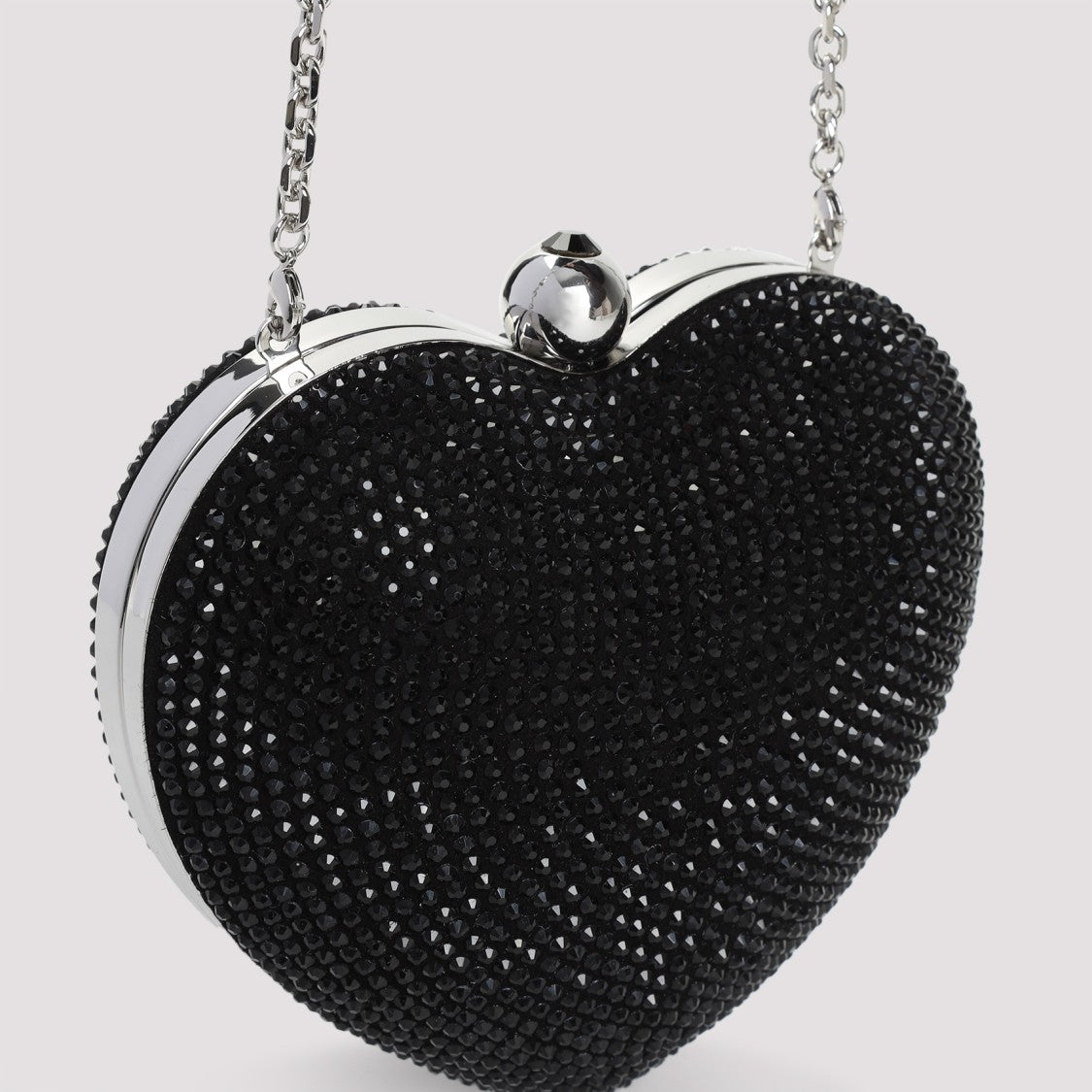 Mach & Mach Crystal Heart Hotfix Small Clutch