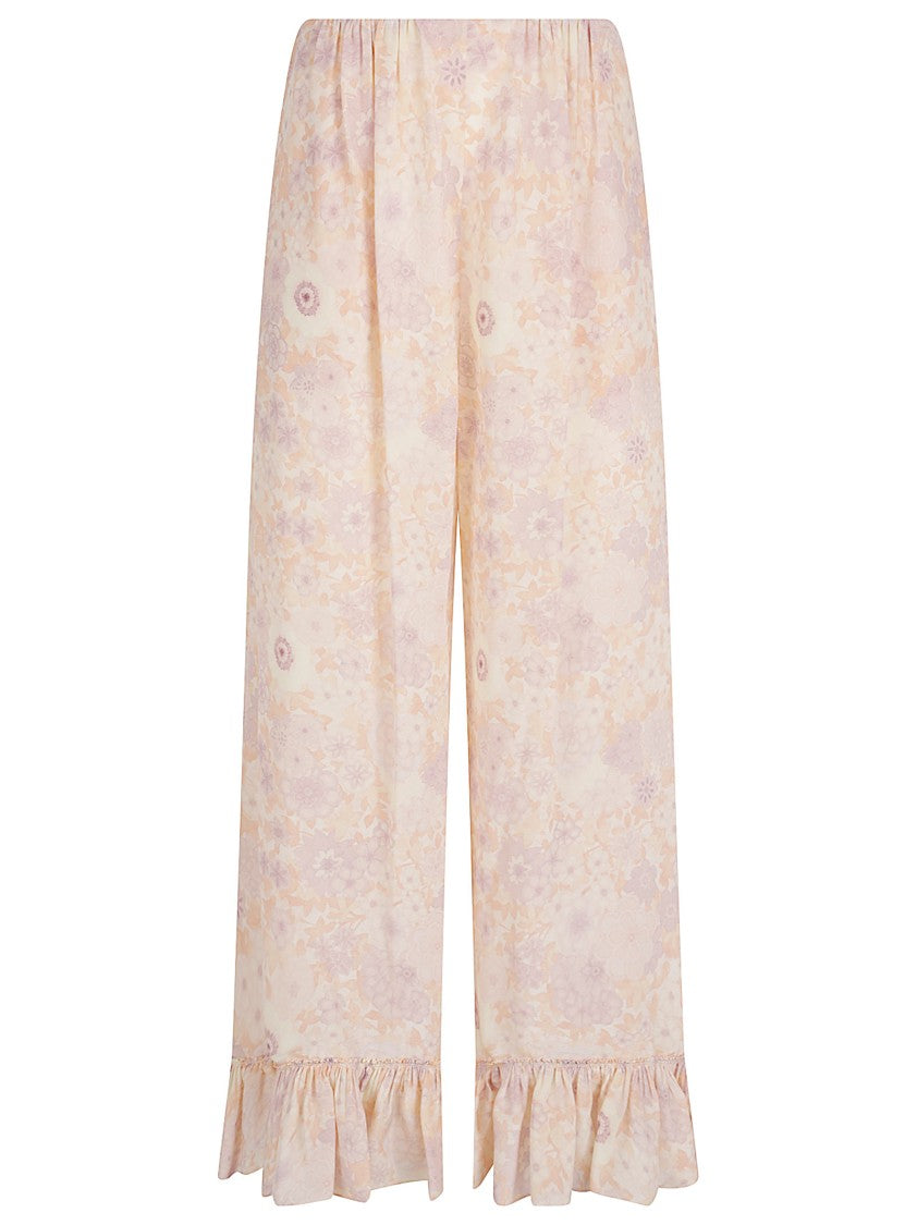 Chloé Multicolor Silk Floral Print Shorts