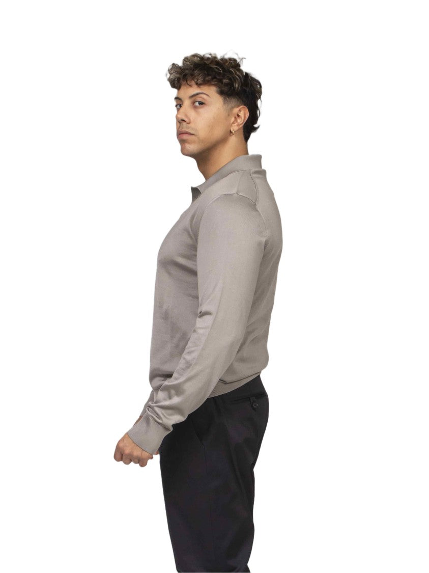 Dolce & Gabbana Fitted Long-Sleeve Polo Shirt