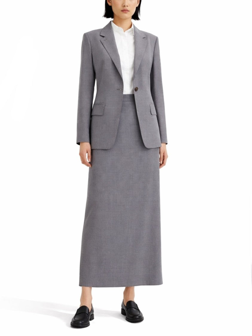 Max Mara Tailored Single-Breasted Blazer With Notch Lapel And Flap Pockets