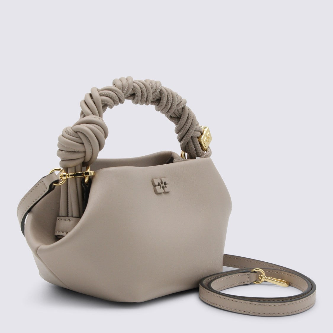 Ganni Beige Top Handle Bag