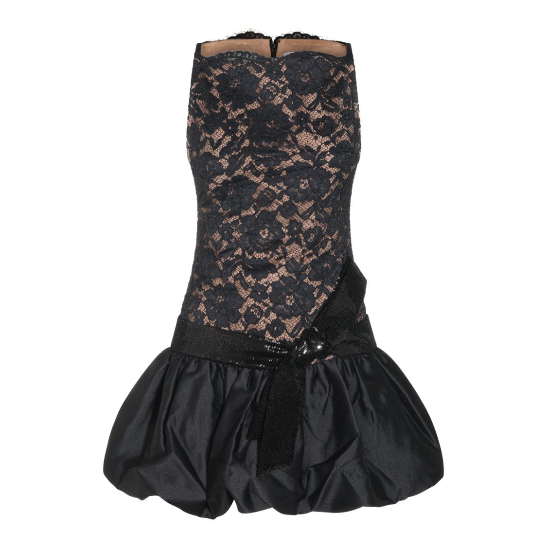 Self-Portrait Heart Neckline Balloon Skirt Sleeveless Mini Dress